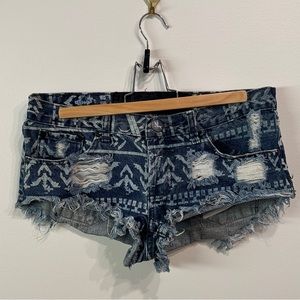 Bonita Low Rise Cutoff Denim Shorts